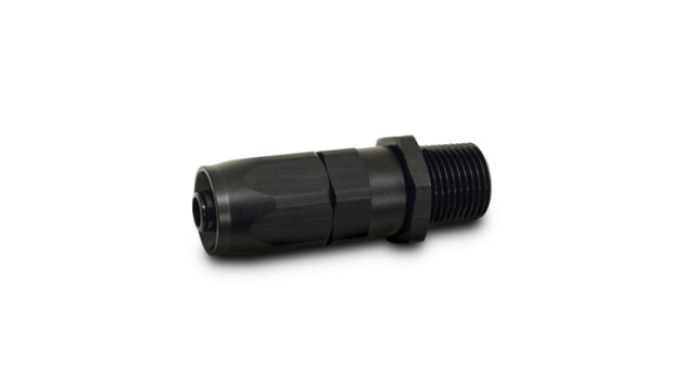 Vibrant 12AN male NPT straight hose end fitting with 1/2 NPT threading, made of durable metal for fluid connections