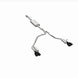 Magnaflow 2021 GMC Yukon V8 6.2L street series cat-back performance exhaust system installed on a vehicle with visible stainless steel pipes.