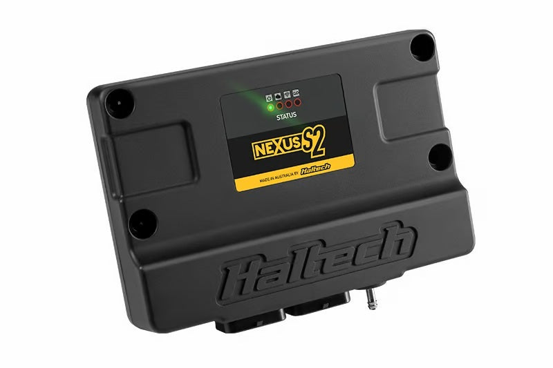 Haltech NEXUS S2 ECU programmer and tuner device with display and control buttons for vehicle engine management.