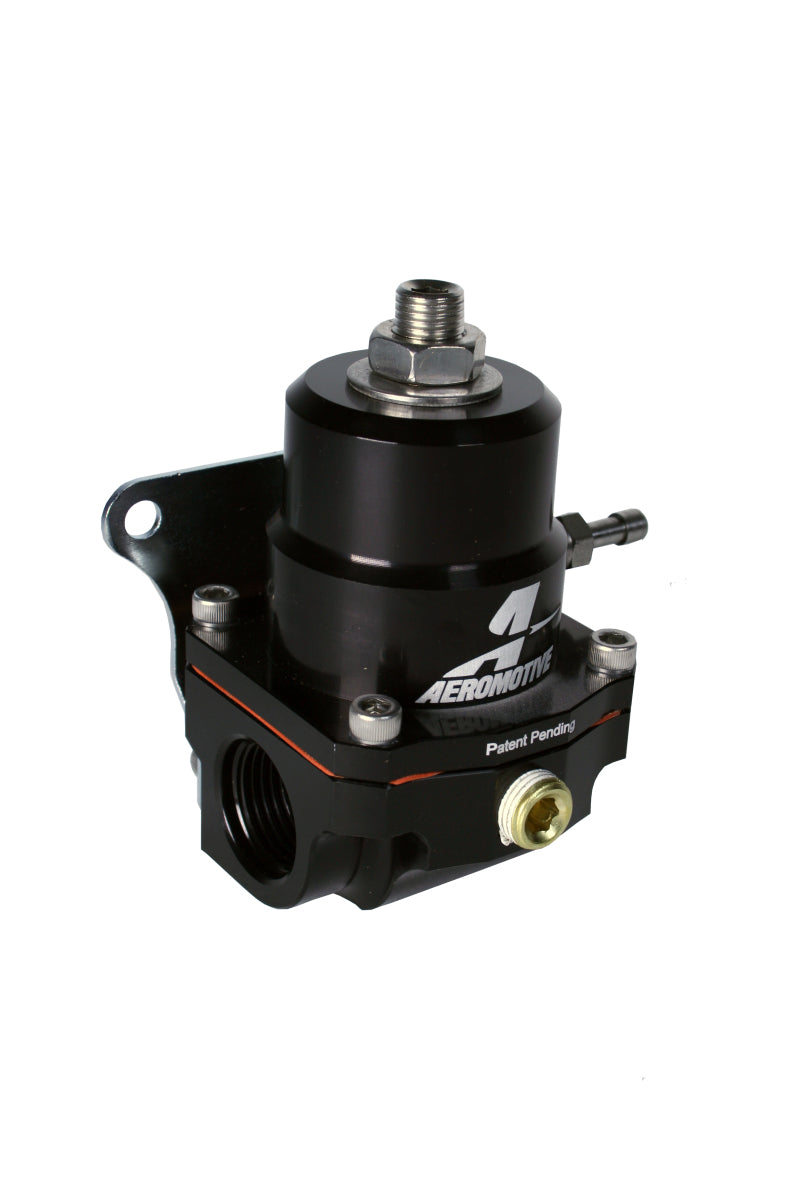 Aeromotive A1000 adjustable EFI fuel pressure regulators with -8 inlet and -6 return fittings, shown in a close-up image.