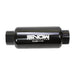 Snow Performance Snow 100 Micron Pre Filter with -10 ORB inlet and outlet for fuel filtration system.