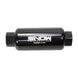 Snow Performance Snow 100 Micron Pre Filter with -10 ORB inlet and outlet for fuel filtration system.
