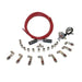 Snow Performance water methanol nozzle holder with 1/8in NPT female to 4AN male fitting, low profile straight design.