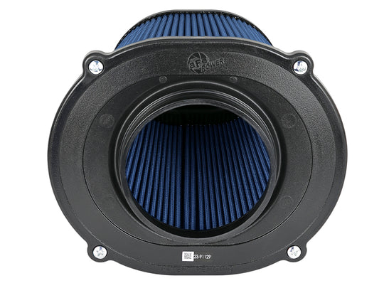 aFe Quantum Pro-5 R cold air intake filter with 5-inch flange, inverted top, and 9-inch height, oiled P5R design.