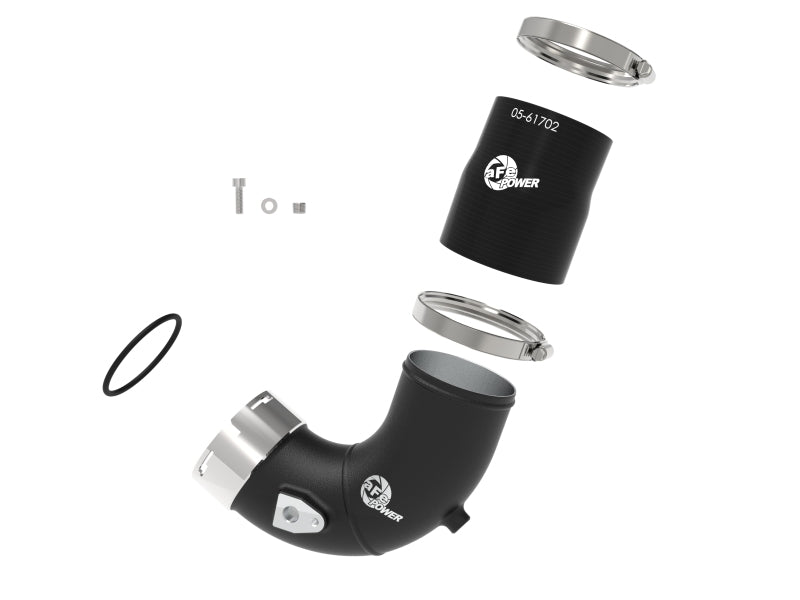 aFe BladeRunner 3-inch black aluminum cold charge pipe for RAM 1500 RHO 3.0L L6 twin-turbo