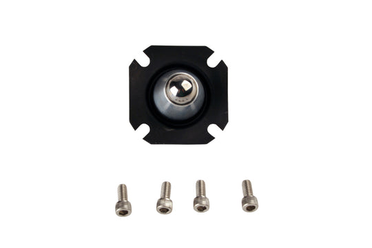 Aeromotive fuel pressure regulator repair kit with fittings and components for 13301/13351 models, used for maintaining performance.