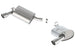 Borla axle back exhaust system for 2010 Camaro 3.6L V6, rear section, with polished stainless steel tips and dual outlets.