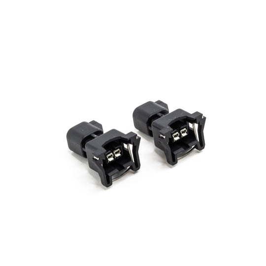 DeatschWerks USCAR to Jetronic fuel injector connector clips for efficient engine wiring and fuel system connection.