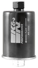 K&N Engineering cellulose media fuel filter with 2.125-inch diameter and 4.281-inch length for vehicle fuel systems.