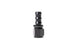Radium Engineering 8AN straight Pushlok hose end fitting showing metallic construction and secure connection for fuel or oil lines.