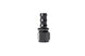 Radium Engineering 8AN straight Pushlok hose end fitting showing metallic construction and secure connection for fuel or oil lines.