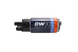 DeatschWerks 340lph DW300C compact fuel pump with visible metal body and electrical connections, designed for automotive use