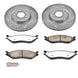 PowerStop front Z36 truck and tow brake rotors with slot and drilled design for Ford F-550 Super Duty.