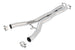 Borla X-pipes for 2014 Chevy Corvette Stingray, smog legal cut and clamp, showing the exhaust pipe components.
