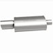 MagnaFlow stainless steel muffler with tip, 14x5x8 inches, suitable for automotive exhaust systems, featuring a polished tip design.