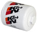 K&N Engineering Chevy/Pontiac/GMC/Buick performance gold oil filter showing the brand logo and filter design.