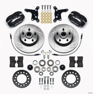 Wilwood Forged Dynalite front big brake kit with 11.28-inch single-piece rotor and hub for Ford 1954-1956 vehicles.