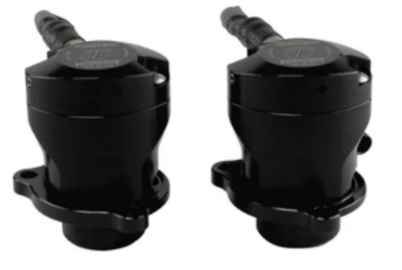 Turbosmart 2026+ Dodge Charger 3.0L Hurricane VR32 Kompact EM Blow Off Valve installed on engine, showcasing its sleek metal design.