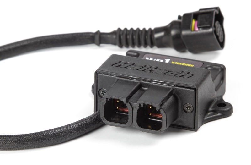 Haltech WB1 single channel CAN O2 wideband controller kit with gauge components for precise air-fuel ratio monitoring.