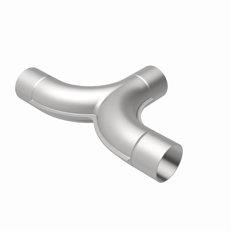 MagnaFlow 2.50-inch stainless steel smooth transition 90/90 degree connecting pipe for exhaust systems.
