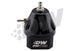 DeatschWerks DWR2000 titanium adjustable fuel pressure regulator for performance vehicles, showing the compact regulator with fittings.