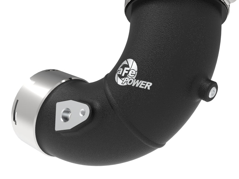 aFe BladeRunner 3in black aluminum cold charge pipe for RAM 1500 RHO 3.0L L6 twin-turbo engines