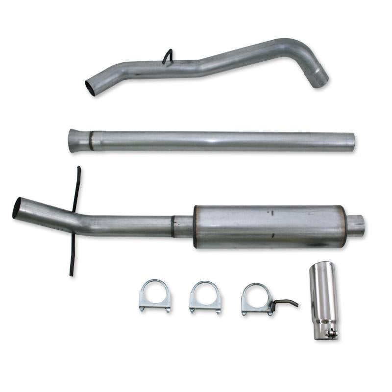 MBRP catback exhaust system for 2011-2013 Chevy Silverado and GMC Sierra 6.2L V8, single side, 3.5-inch diameter.