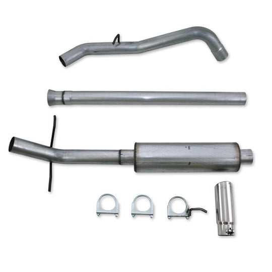 MBRP catback exhaust system for 2011-2013 Chevy Silverado and GMC Sierra 6.2L V8, single side, 3.5-inch diameter.