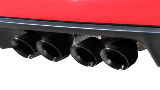 Corvette Corsa 09-13 6.2L V8 sport cat-back axle back exhaust with dual rear exit and twin 4-inch polished Pro-Ser tips