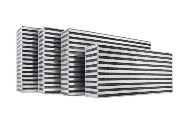 Garrett H2O / Air Intercooler CAC for 500 HP with 3.80x3.80x9.80 inch dimensions, featuring metal construction and inlet/outlet ports.