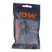DeatschWerks 10AN ORB male to 10AN male flare adapter fitting with matte black anodized finish and included O-ring.
