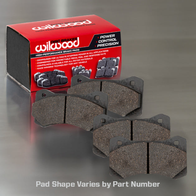 Wilwood BP-22 performance brake pad set with two brake pads, 0.755 inch thick, designed for high-performance braking systems.