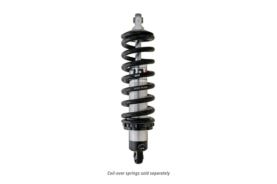 QA1 Proma Star Series coil-over shock absorber with bearing mount, adjustable, aluminum construction, 10.125 to 14 inches long.