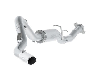 MBRP catback exhaust system for 2007-2010 Chevy/GMC 2500HD 6.0L V8, featuring a 3.5-inch single side exit T409 stainless steel.