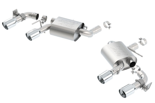 Borla 16 Chevy Camaro SS 6.2L axle back exhaust with dual NPP Atak quad RD RL tips and dual exit rear section.