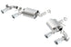 Borla 16 Chevy Camaro SS 6.2L axle back exhaust with dual NPP Atak quad RD RL tips and dual exit rear section.