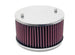 K&N Engineering universal round air filter with 1.625-inch flange and 2.75-inch height, designed for direct fit applications.
