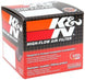 K&N Engineering round custom air filter with 2.875-inch ID, 3.875-inch OD, and 2-inch height, designed for drop-in air filter replacement