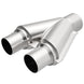 MagnaFlow Y Pipe, smooth transition, 2.5/3 inch diameter, 10-inch length, aluminum construction, automotive exhaust component