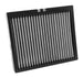 K&N Engineering cabin air filter for Chevy Cruze 2011-2015 and Cadillac SRX 2011-2016, showing the clean filter element.