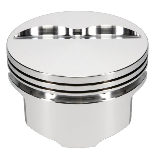 JE Pistons forged small block V8 piston set with 4.030-inch bore and 1.125-inch compression height, includes 8 pistons.