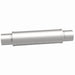 MagnaFlow MagnaSS muffler with 3-inch inlet and 14x4x4-inch dimensions, showcasing the stainless steel construction.