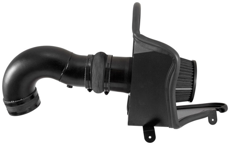 K&N Engineering cold air intake kit for 2016 Chevrolet Camaro SS V8 6.2L engine, featuring air filters and intake hoses.
