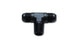 Vibrant aluminum -8AN to 3/8 inch NPT flare to pipe tee adapter fitting for automotive or industrial fluid connections.