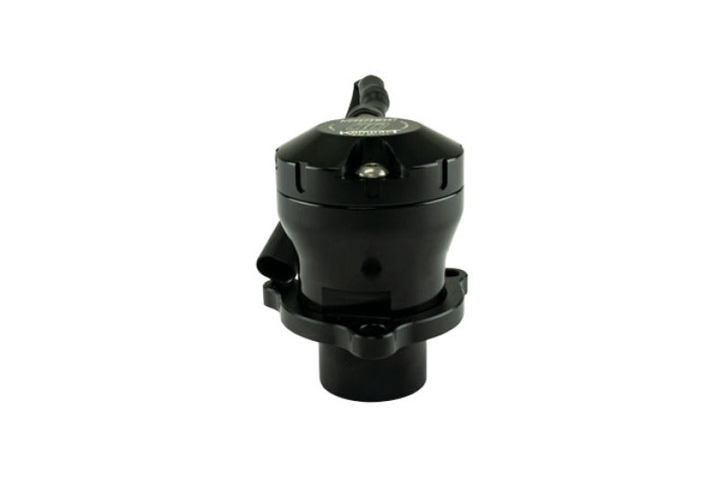Turbosmart EM Kompact BOV Plumb Back VR18 blow-off valve installed on a vehicle engine for enhanced turbo performance.