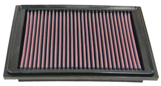 K&N Engineering drop-in air filter for Chevy Corvette 2005-2007 and Cadillac XLR 2005-2009, showing the filter element and frame.