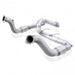 Stainless Works 2017 F-150 Raptor 3.5L downpipe with high-flow catalytic converters and factory connection, automotive exhaust part