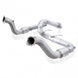 Stainless Works 2017 F-150 Raptor 3.5L downpipe with high-flow catalytic converters and factory connection, automotive exhaust part