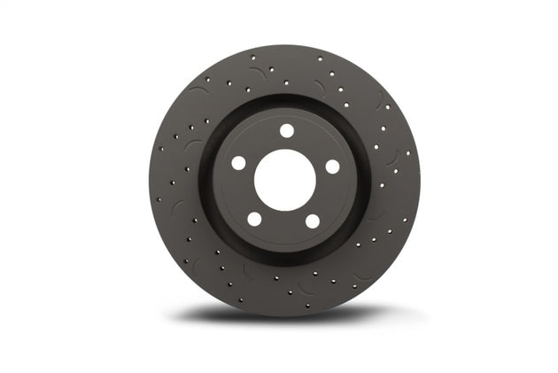 Hawk Performance Talon brake rotors with slot and drilled design for enhanced braking performance and heat dissipation.