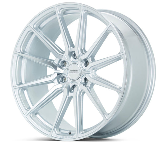 Vossen HF6-1 22-inch silver polished forged wheel with deep face, 6x135 bolt pattern, ET20 offset, 87.1 bore for vehicles